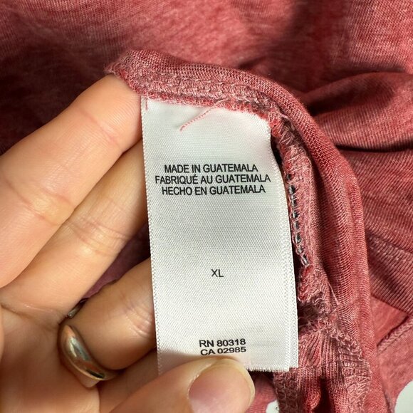 Lucky Brand Polo Mens Venice Burnout Shirt Mars Red Size XL - Picture 8 of 11